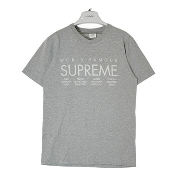 Supreme シュプリーム 15SS World Famous Tee ワールドフェイマス プリントTシャツ グレー sizeM 瑞穂店