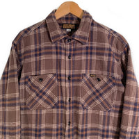 IRON HEART アイアンハート UHF スラブチェック 長袖 フランネル ウエスタン シャツ ブラウン IHSH-431 Size L 福生店