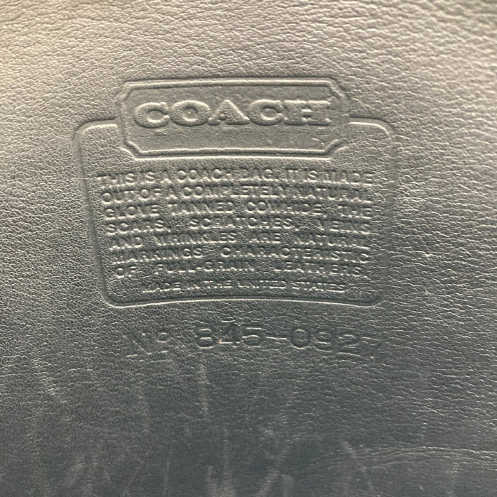 COACH オールドコーチ ターンロック 2WAY  レザーショルダーバッグ ウィリス ブラック 瑞穂店