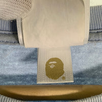 A BATHING APE アベイシングエイプ TEXT CODE CAMO SHARK TEE シャークプリント Tシャツ ライトブルー 001TEJ301018M Size M 福生店