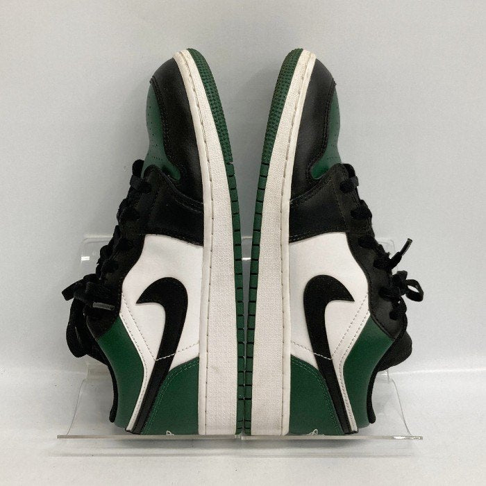 NIKE ナイキ AIR JORDAN 1 エアジョーダン1 RETRO LOW GS "GREEN TOE" 553560-371 ブラック グリーン size24cm 瑞穂店