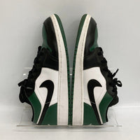 NIKE ナイキ AIR JORDAN 1 エアジョーダン1 RETRO LOW GS "GREEN TOE" 553560-371 ブラック グリーン size24cm 瑞穂店