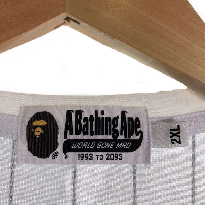 A BATHING APE ア ベイシング エイプ CHIBA LOTTE MARINES UNIFORM TEE 千葉ロッテマリーンズ  ホワイト Size 2XL 福生店
