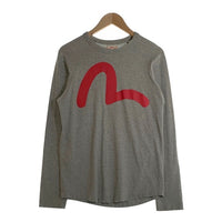 EVISU エヴィス カモメプリント ロングスリーブ ロンT 長袖 Tシャツ グレー Size 40 福生店
