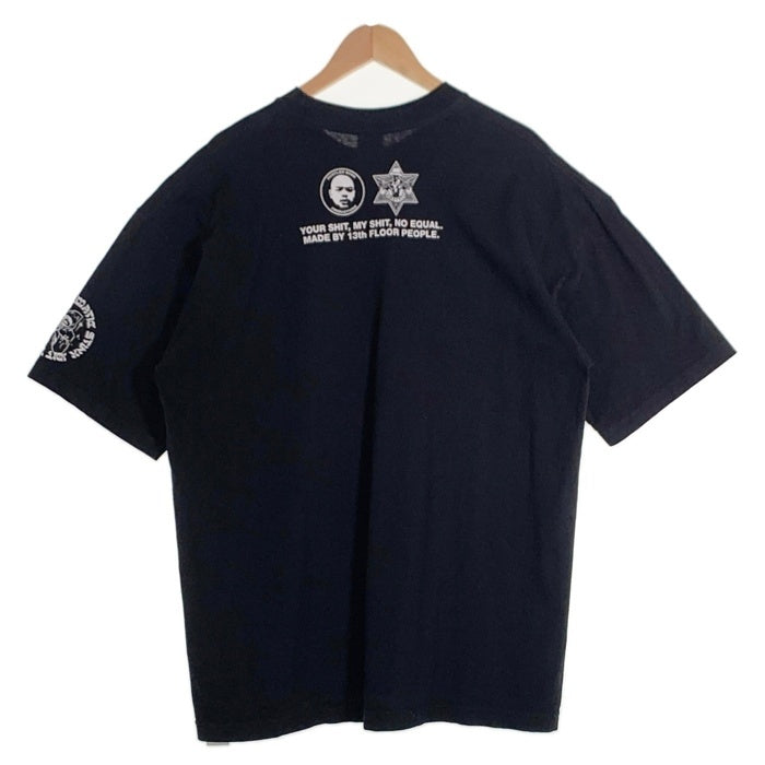 J.S.F ジェシーズショップ 10th Anniversary BUDDHA BRAND ブッダブランド コラボ プリントTシャツ ブラック Size XL 福生店