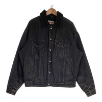90`s Levi`s リーバイス ブラックデニムボアジャケット トラッカー 70629 4159 USA製 Size L 福生店