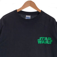90's STAR WARS スターウォーズ Boba Fett ボバ・フェット バックプリント 半袖 Tシャツ TULTEX ネイビー メキシコ製 Size XL 福生店