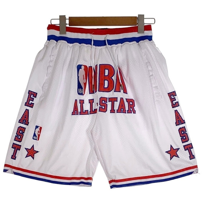 JUST DON ジャストドン NBA ALL STAR バスケットボール ショーツ ハーフパンツ ホワイト レッド ブルー USA製 Size L 福生店