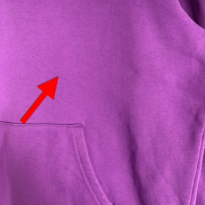 SUPREME シュプリーム 18AW Text Stripe Hooded Sweatshirts テキストストライプ プルオーバースウェットパーカー フーディー パープル Size M 福生店