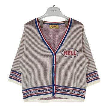 HYSTERIC GLAMOUR  ヒステリックグラマー 01231ND03 SNAKEジャカード カーディガン ホワイト sizeF 瑞穂店