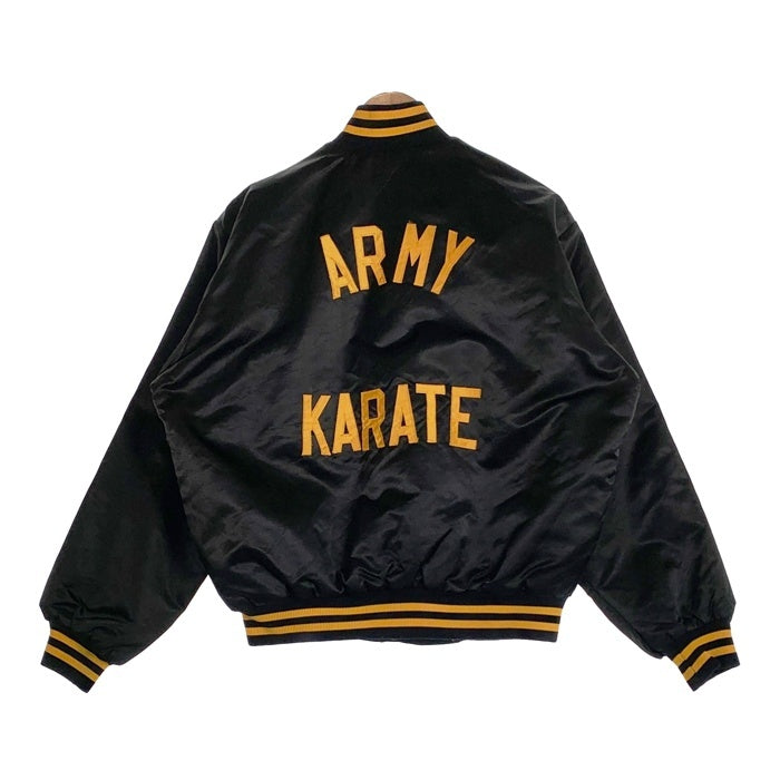 Viking バイキング ARMY KARATE ナイロン スタジアムジャケット スタジャン ブラック USA製 Size L 福生店