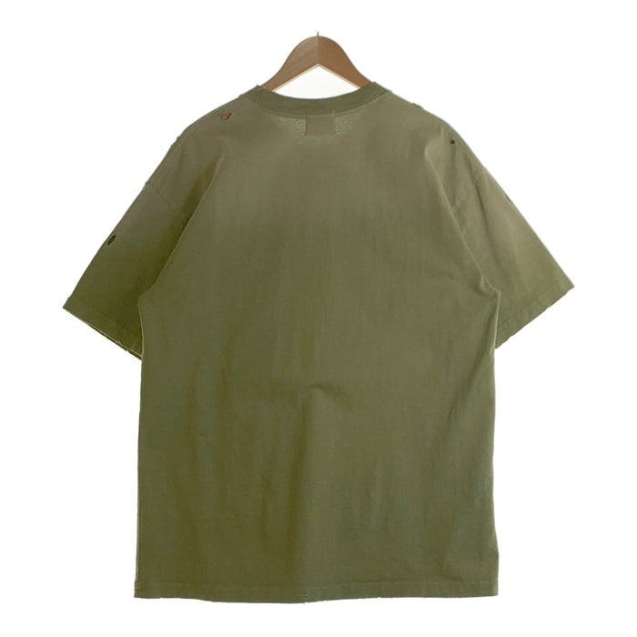 Warren Lotas ウォーレンロータス IIQUID METAL ダメージ加工 半袖 Tシャツ グリーン Size L 福生店
