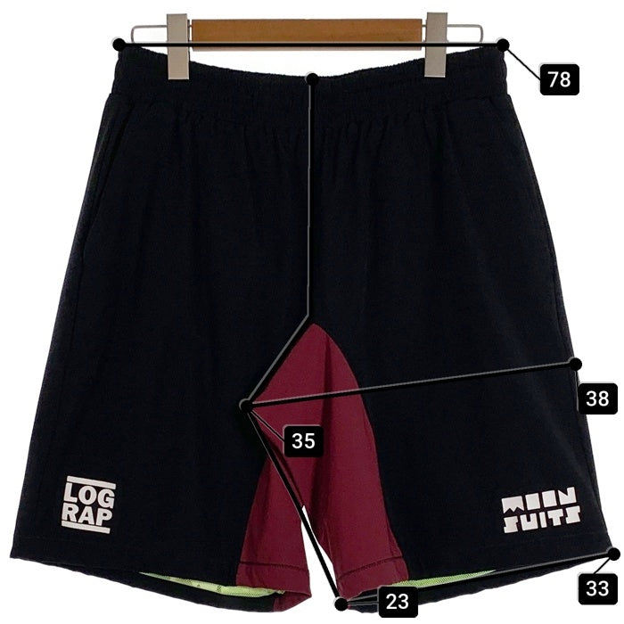 LOG RAP ログラップ 26SS MOON WETSUITS Shorts スイムショーツ ナイロン ブラック Size L 福生店