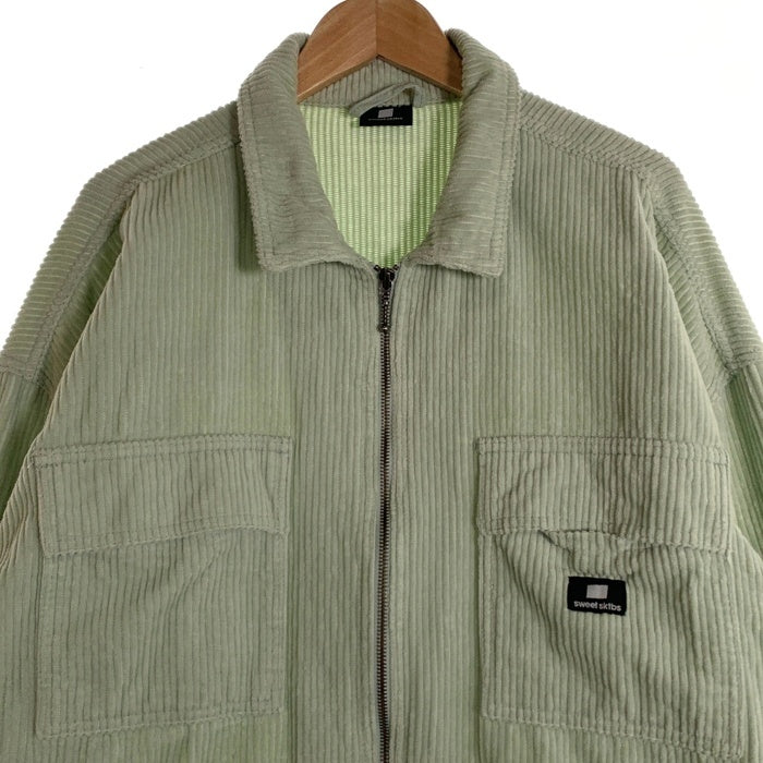 sweet sktbs スウィートスケートボード 20AW jacket zipped cord shirt コーデュロイ ジップアップジャケット ミントグリーン Size M 福生店
