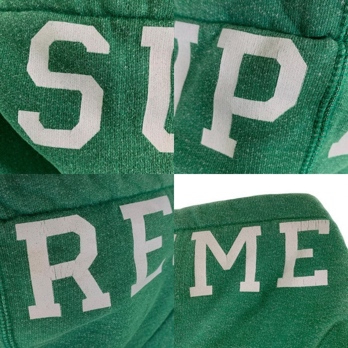 SUPREME シュプリーム 08AW Heather Pullover Hoodie フードロゴプリント プルオーバースウェットパーカー グリーン Size L 福生店