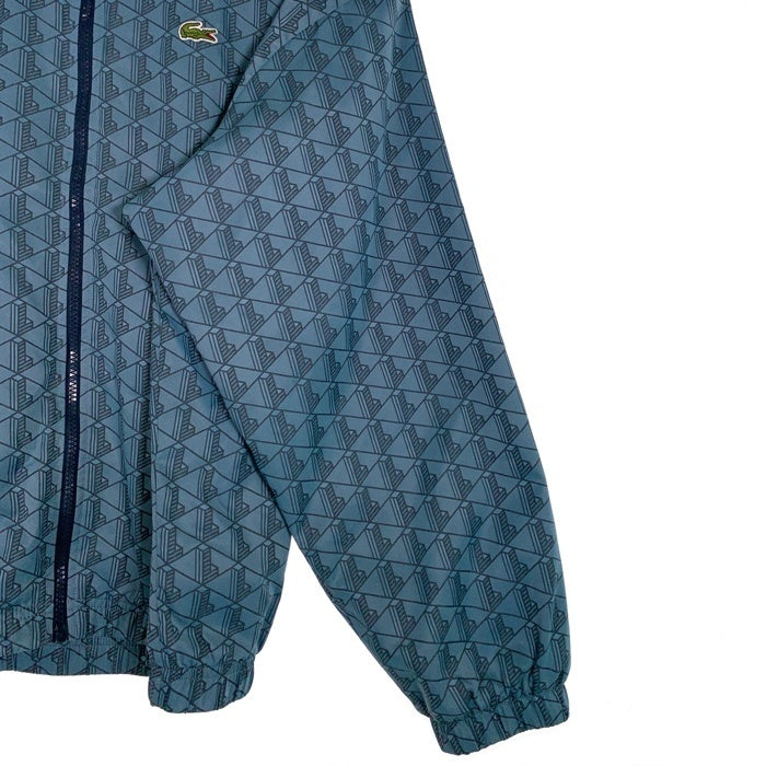 LACOSTE ラコステ モノグラムジャガード 撥水ジャケット ナイロンジャケット ライトブルー BH2588 Size US M 福生店