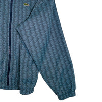 LACOSTE ラコステ モノグラムジャガード 撥水ジャケット ナイロンジャケット ライトブルー BH2588 Size US M 福生店
