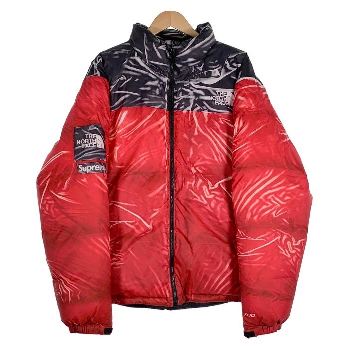 SUPREME シュプリーム 23SS THE NORTH FACE ノースフェイス PC Printed Nuptse Jacket プリント ヌプシジャケット ダウン レッド ND02300I Size L 福生店