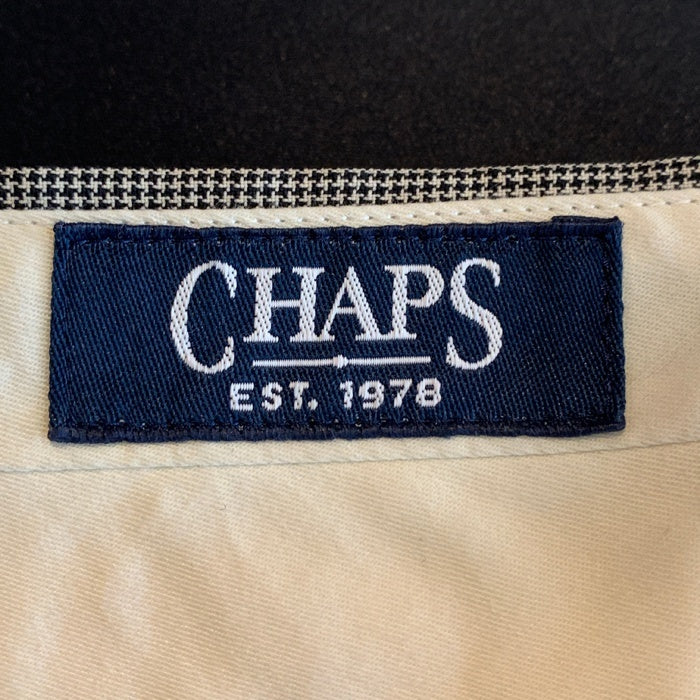 CHAPS チャップス 2タック ウールスラックス グレー 千鳥格子 薄手 Size 82 福生店