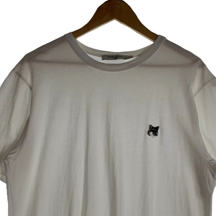 MAISON KITSUNE メゾンキツネ グレーフォックスワッペン Tシャツ ホワイト GM00118KJ0008 Size L 福生店