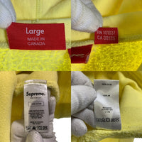 SUPREME シュプリーム KAWS カウズ 21SS Chalk Logo Hooded Sweatshirt チョーク ロゴ プルオーバー フーディー パーカー イエロー Size L 福生店