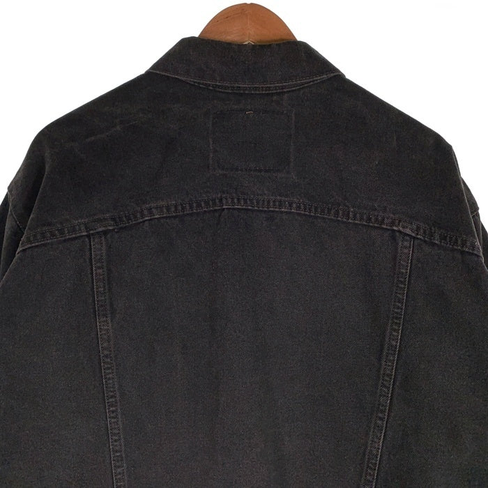 90's Levi's リーバイス 70507-4159 ブラックデニムトラッカージャケット 後染め トップ裏715 USA製 size L 福生店