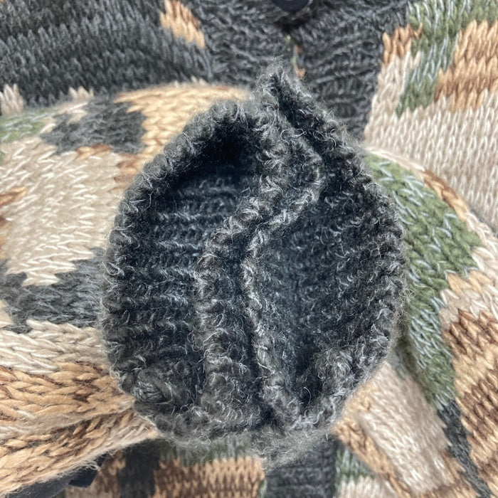 AVIREX アヴィレックス 2WAY パターンニットトップス カーディガン ベージュ sizeF 瑞穂店