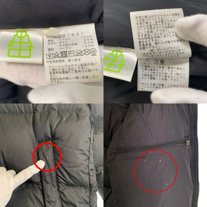 THE NORTH FACE ノースフェイス Nuptse ヌプシ 中綿 ダウンジャケット ブラック ND91631 Size L 福生店