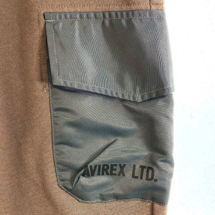 AVIREX アヴィレックス 783-3210605 L-NYLON COMBI PANTS ナイロンコンビパンツ ベージュ sizeS 瑞穂店