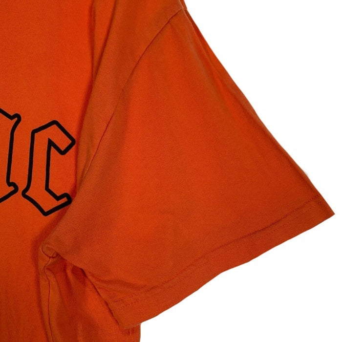 WORLD wide FAMOUS ワールドワイドフェイマス 2pac プリントTシャツ 刺繡 オレンジ Size XL 福生店