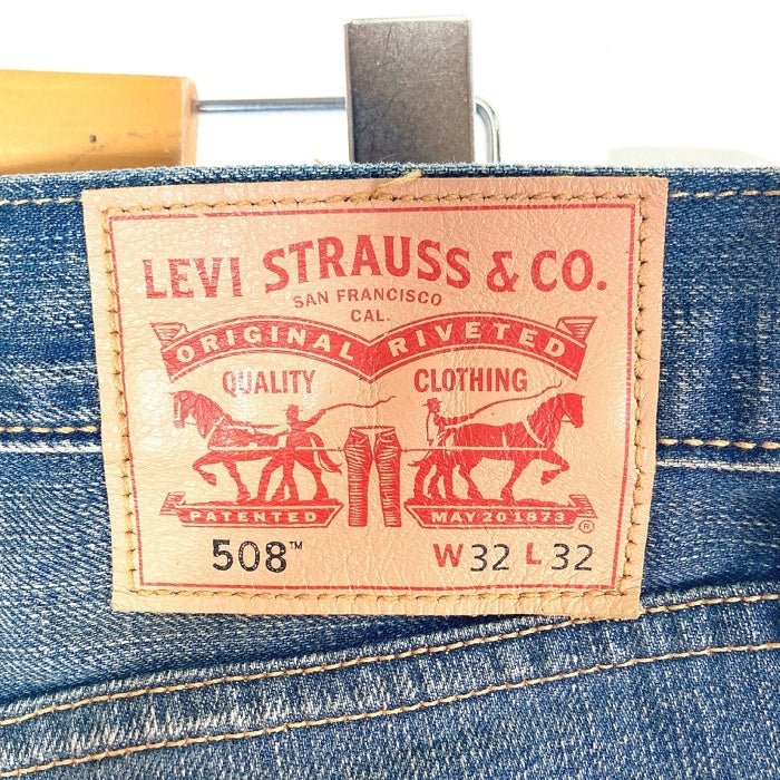 Levi's リーバイス 508 140周年記念 ネイティブ柄プリント デニムパンツ インディゴ sizeW32 瑞穂店