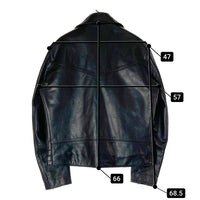 Dry Bones ドライボーンズ Twin Track Motorcycle Jacket ツイントラック モーターサイクルジャケット カウハイド ダブル ライダース ブラック size42 瑞穂店