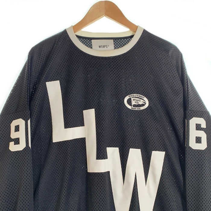 WTAPS ダブルタップス 22AW NETMINDER ネットマインダー メッシュ 長袖 ロングスリーブ シャツ ブラック 222ATDT-CSM06 Size 04 福生店