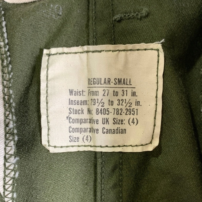 60's U.S.ARMY 米軍 M-65 フィールドトラウザー カーゴパンツ ミリタリー オリーブ WINFIELD 67年会計 GRIPPER Size S-R 福生店