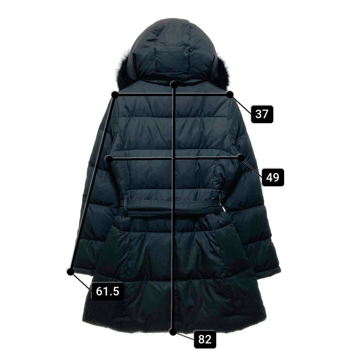 CECIL McBEE セシルマクビー ファーロングダウンジャケット ブラック sizeM 瑞穂店