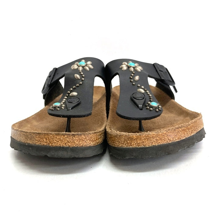 BIRKENSTOCK ビルケンシュトック HTC エイチティーシー RAMSES ラムゼス スタッズ ターコイズ サンダル ブラック size26.5cm 瑞穂店