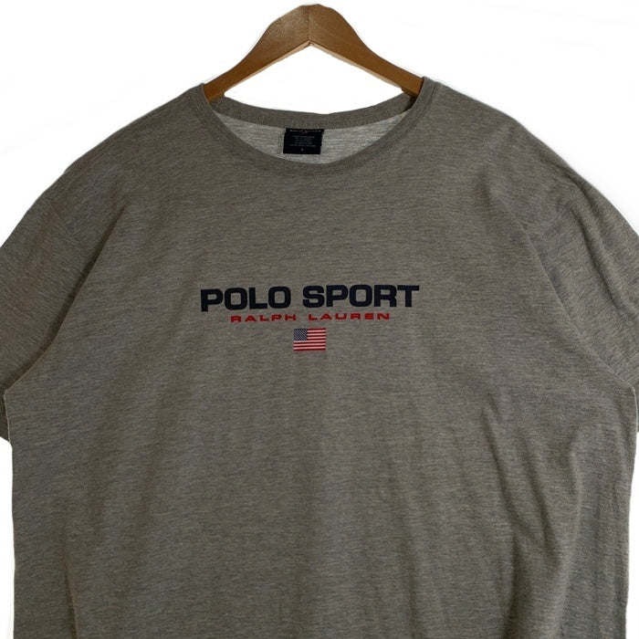 POLO SPORT ポロスポーツ RALPH LAUREN ラルフローレン 半袖 Tシャツ グレー Size L 福生店