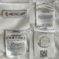 MONCLER モンクレール MAGLIA T-SHIRT ロゴマークプリント Tシャツ ホワイト F20918C74810 8390T Size M 福生店