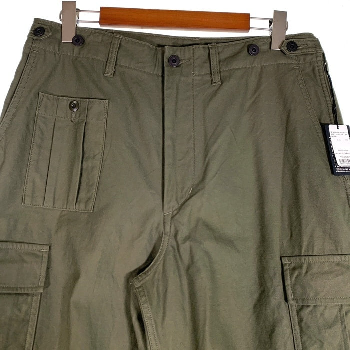NIGEL CABOURN ナイジェルケーボン アーミーカーゴショート ショートパンツ バックサテン ダークグリーン 8050-00-51012-1-3 Size 34 福生店