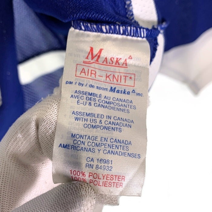 CCM シーシーエム Tronto Maple Leafs NHL トロント メープル リーフス 七分丈 ラグランスリーブ ホッケーシャツ ブルー ホワイト Size L 福生店