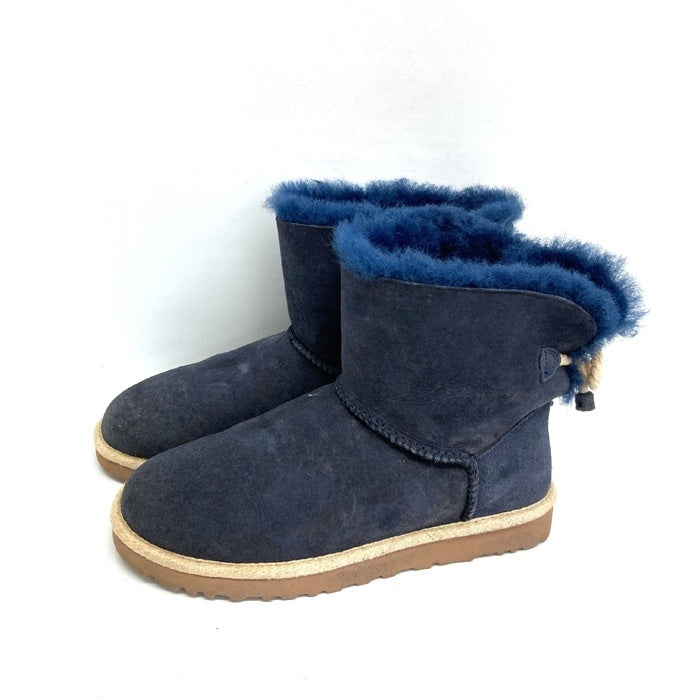 UGG アグ 1006493 W SELENE セリーヌ ショート ムートンブーツ  ネイビーsize25cm 瑞穂店