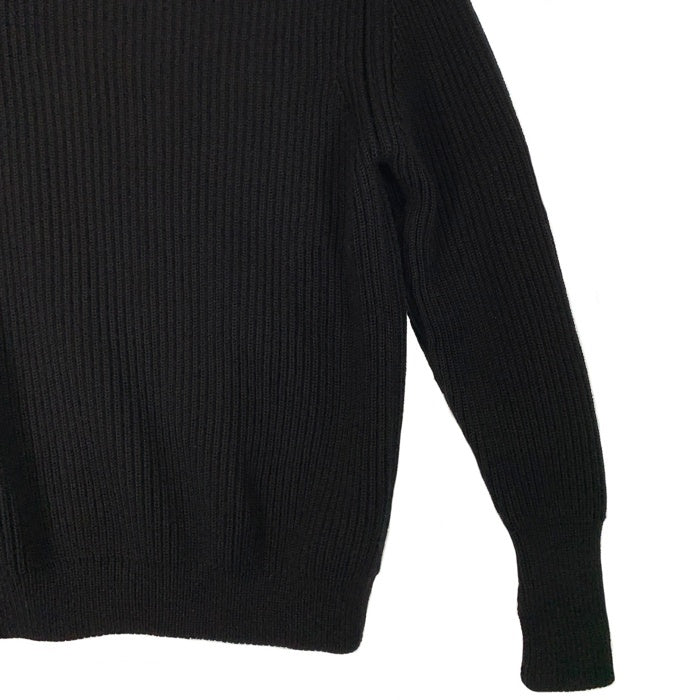ANDERSEN ANDERSEN アンデルセンアンデルセン タートルネック ハイネック ウール リブニットセーター ブラック フィンガーホール Size XS 福生店