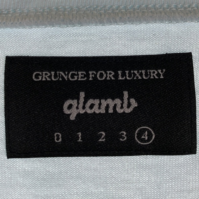 glamb グラム Legend CS レジェンド カットソー プリントTシャツ スカイブルー GB17SM/CS03 Size 4 福生店