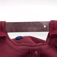 90`s AMERICAN BUREAU OF SHIPPING OWNCO 企業 ツートーン 6パネル キャップ バーガンディー ネイビー USA製 福生店