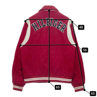 TOMMY HILFIGER トミーヒルフィガー スタジャン ウール×レザー レッド sizeS 瑞穂店