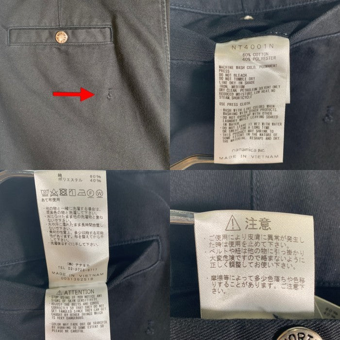THE NORTH FACE PURPLE LABEL ノースフェイス パープルレーベル Stretch Twill Shorts ストレッチ ツイル ショーツ ショートパンツ ブラック NT4001N Size 36 福生店