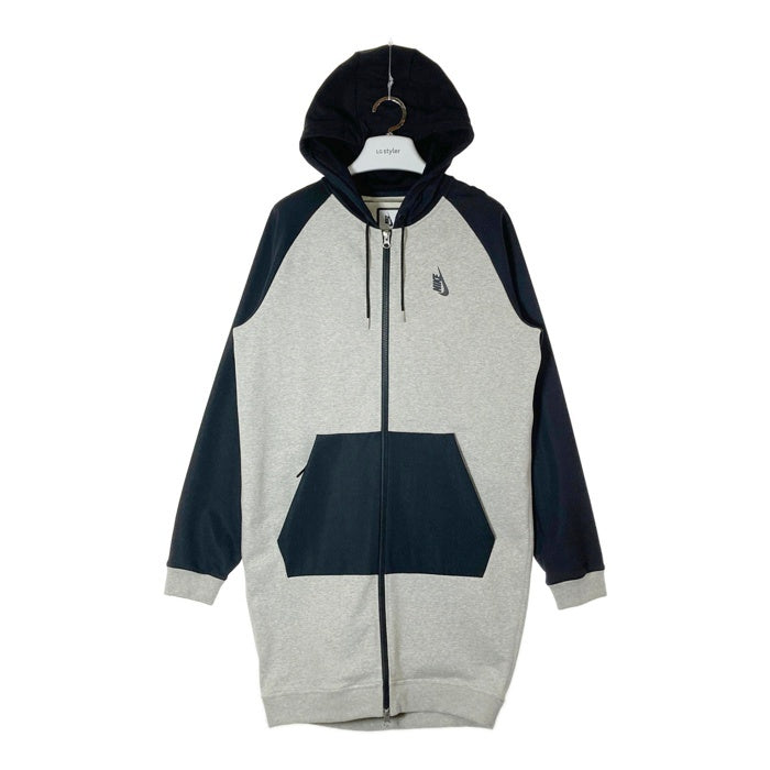 Nike Lab ナイキ ラボ Women’s Essentials Fleece Long Zip Hoodie 848731-050 グレー ブラック sizeS 瑞穂店