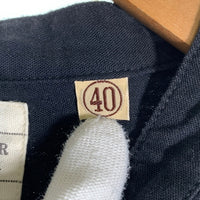 FULLCOUNT フルカウント STAND COLLAR CHAMBRAY SHIRT 5oz スタンドカラーシャンブレーシャツ プルオーバー ブラック 4900 Size 40 福生店