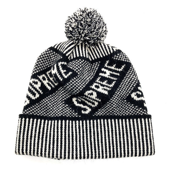 Supreme シュプリーム 21FW Banner Beanie バナー ビーニー ニット帽 ブラック 瑞穂店