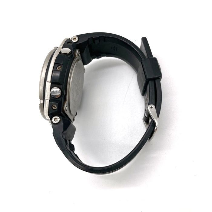 CASIO カシオ G-SHOCK タフソーラー デジアナ クォーツ腕時計 ラバーベルト シルバー ブラック文字盤 GST-W110 瑞穂店